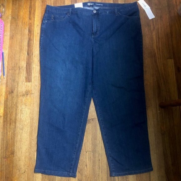 Style&co. Women Petite Plus Straight Leg Jeans - Picture 1 of 8